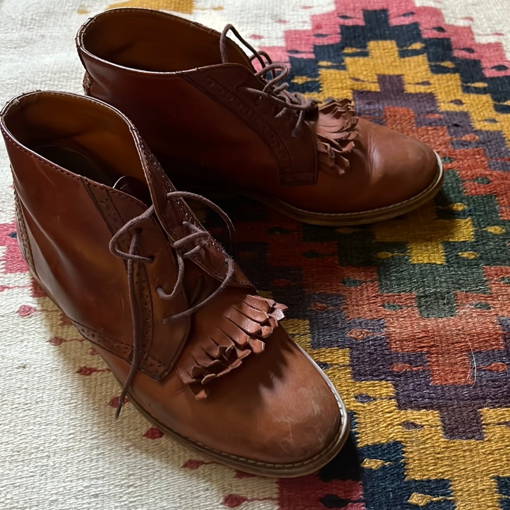 Vintage 100% leather Madewell boots size 7